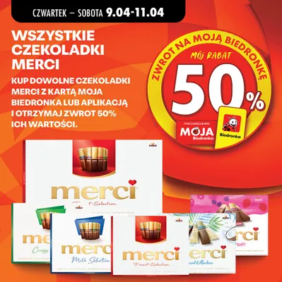 Czekoladki wszystkie rodzaje promocja w Biedronka