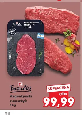 Argentyński rumsztyk Favourites promocja w Kaufland