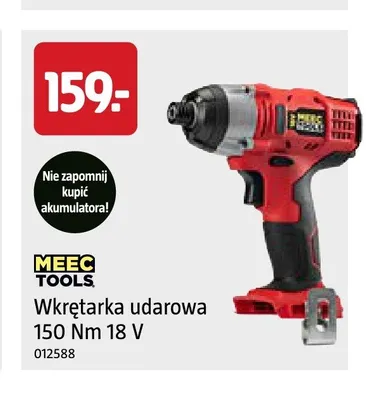 Wkrętarka udarowa Meec Tools promocja w Jula