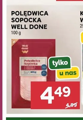 Polędwica sopocka Well Done promocja w Stokrotka