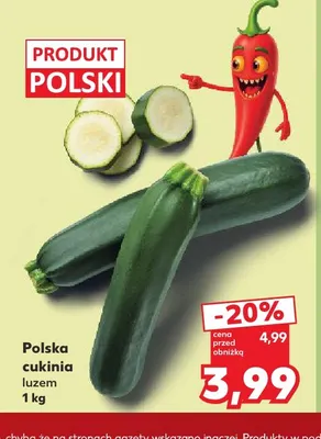 Cukinia polska promocja w Kaufland