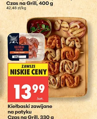Kiełbaski zawijane Czas na grill promocja w Biedronka