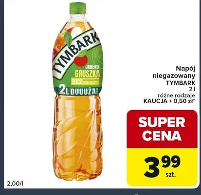 Napój niegazowany Tymbark jabłko gruszka różne rodzaje promocja w Globi