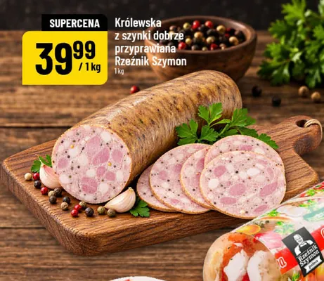 Królewska z szynki dobrze przyprawiona Rzeźnik Szymon promocja w POLOmarket