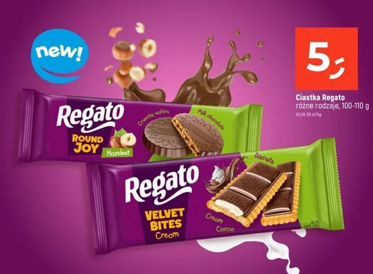 Ciastka Regato Round Joy Hazelnut promocja w Dealz
