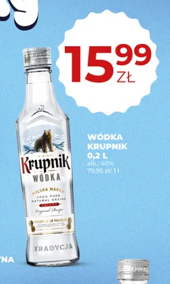 Wódka Krupnik Original promocja w Duży Ben