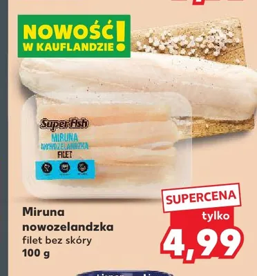 Miruna nowozelandzka filet bez skóry SuperFish promocja w Kaufland