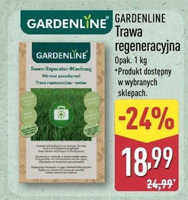 Trawa regeneracyjna Gardenline promocja w Aldi