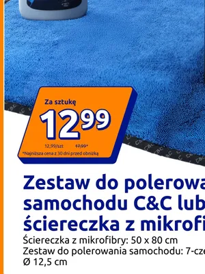 Ściereczka z mikrofibry C&C 50x80 cm promocja w Action