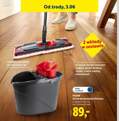 Zestaw do sprzątania Ultramax VILEDA promocja w Lidl