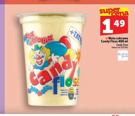 Wata cukrowa Candy Floss promocja w TOPAZ