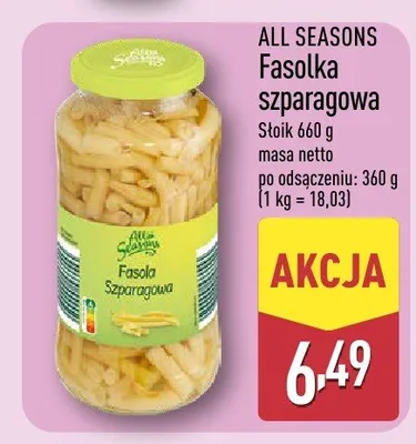 Fasolka szparagowa promocja w Aldi