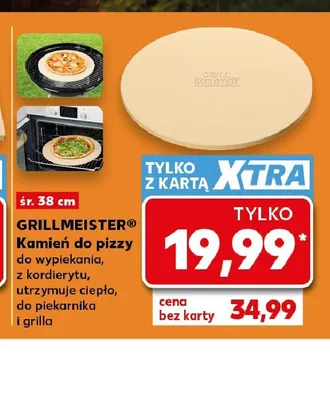 Kamień do pizzy do wypiekania, z kordierytu, utrzymuje ciepło, do piekarnika i grilla GRILLMEISTER promocja w Kaufland