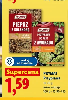 Pieprz z kolendrą grubo mielony Prymat promocja w Lidl