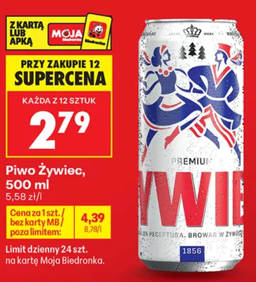 Piwo Żywiec promocja w Biedronka