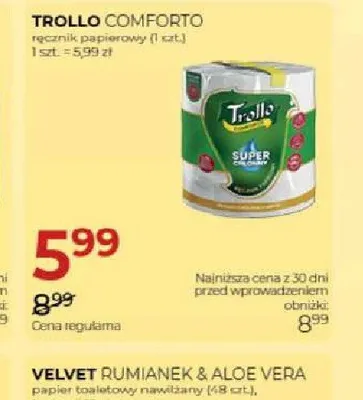 Ręcznik papierowy Trollo Comforto promocja w Drogerie Jawa