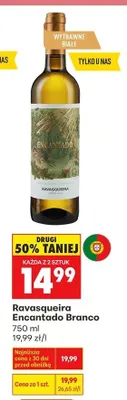Wino Ravasqueira Encantado Branco promocja w Biedronka