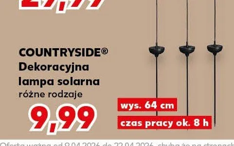 Dekoracyjna lampa solarna promocja w Kaufland