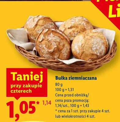Bułka ziemniaczana promocja w Lidl