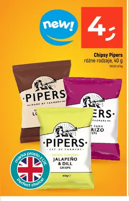 Chipsy Pipers Jalapeño & Dill promocja w Dealz