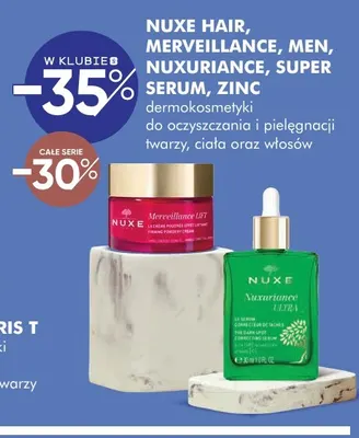 Dermokosmetyki do oczyszczania i pielęgnacji twarzy, ciała oraz włosów Hair, Merveillance, Men, Nuxuriance, Super Serum, Zinc Nuxe promocja w Super-Pharm