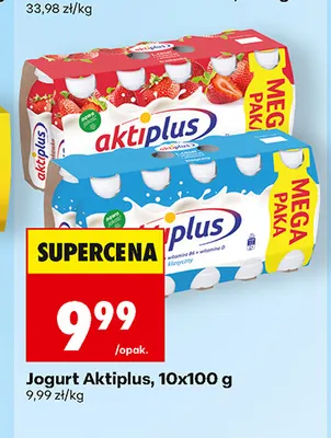 Jogurt Aktiplus 10-pak 100 g promocja w Biedronka