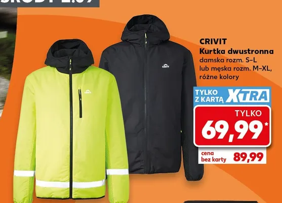 Kurtka dwustronna damska Crivit promocja w Kaufland