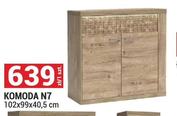 Komoda N7 Natural promocja w Merkury Market
