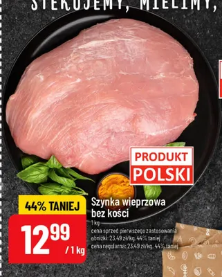 Szynka wieprzowa bez kości promocja w POLOmarket