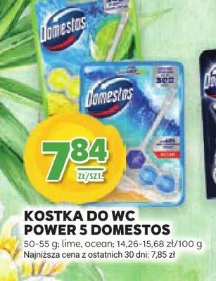 Kostka do WC Power 5 Domestos promocja w Stokrotka