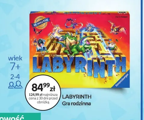 Gra rodzinna Labyrinth Ravensburger promocja w Empik
