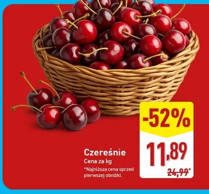 Czereśnie promocja w Aldi