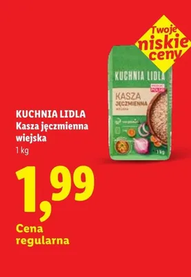Kasza jęczmienna wiejska Kuchnia Lidla promocja w Lidl