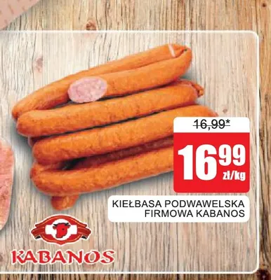 Kiełbasa podwawelska firmowa Kabanos promocja w Bingo