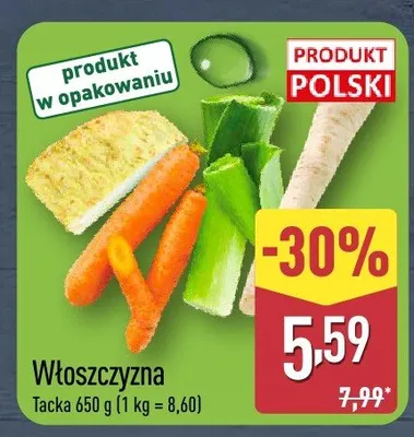 Włoszczyzna tacka promocja w Aldi