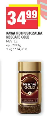 Kawa rozpuszczalna Nescafe Gold promocja w SPAR