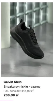Sneakersy niskie Calvin Klein czarne promocja w Lounge by Zalando