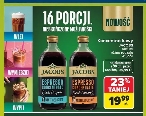 Koncentrat kawy Jacobs Espresso Concentrate Black Original promocja w Carrefour