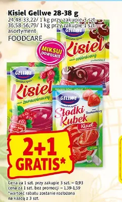Kisiel Słodki Kubek truskawkowy Gellwe promocja w Prim Market
