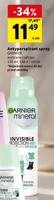 Antyperspirant spray Garnier promocja w Intermarche