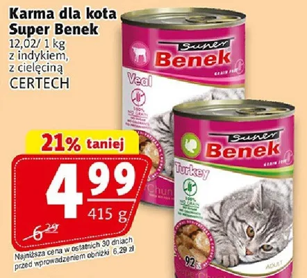 Karma dla kota Super Benek promocja w Prim Market
