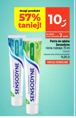 Pasta do zębów Sensodyne Deep Clean promocja w Dealz