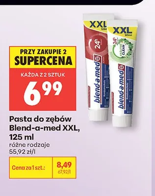 Pasta do zębów Blend-a-med XXL promocja w Biedronka