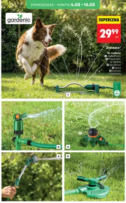 Zraszacz wahadłowy gardenic promocja w Biedronka