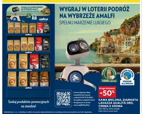 Kawa ziarnista mielona Lavazza Crema e Aroma promocja w Stokrotka