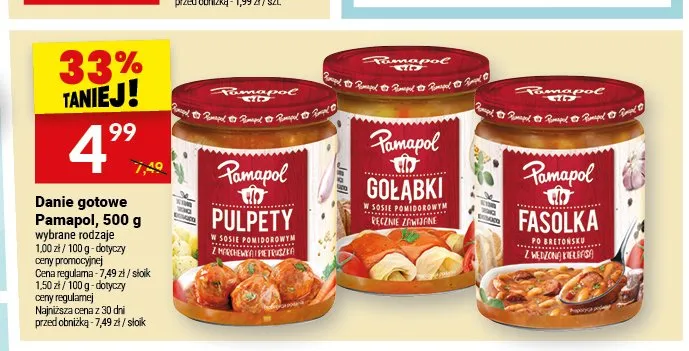 Pulpety w sosie pomidorowym Pamapol promocja w Twój Market