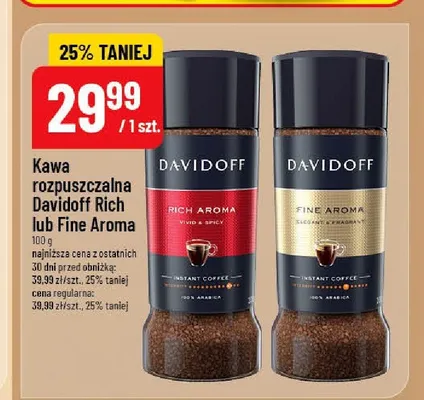 Kawa rozpuszczalna Davidoff promocja w POLOmarket