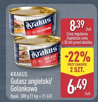 Golonkowa Krakus promocja w Aldi