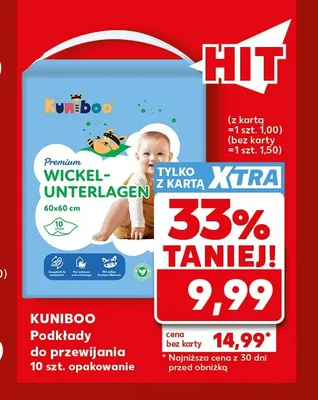 Podkłady do przewijania Kuniboo promocja w Kaufland