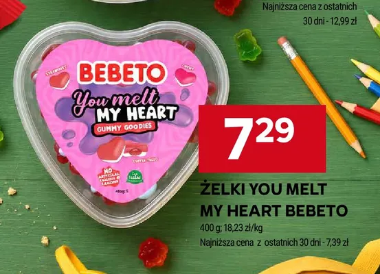 Żelki You Melt My Heart Bebeto promocja w Stokrotka